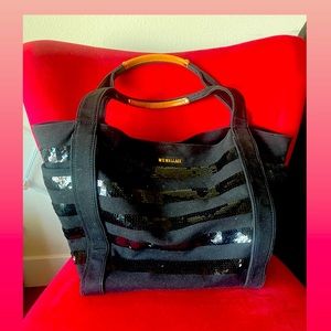 MZ Wallace Canvas/Sequined tote